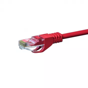 DSIT CAT 6 hálózati kábel U/UTP - 15 méter - piros - CCA - RJ45 - Ethernet patchkábel