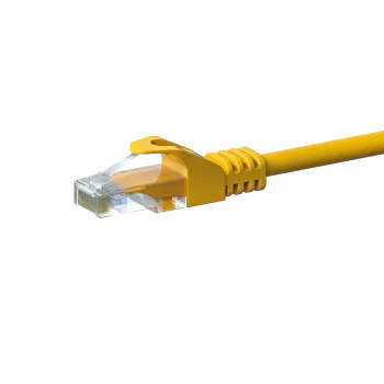 DSIT CAT5e U/UTP hálózati patchkábel, 15 m, sárga, 100% réz, RJ45, 1 Gbit/s