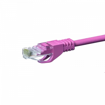 DSIT CAT 5e U/UTP hálózati kábel, 10 m, rózsaszín, CCA, RJ45, Gigabit Ethernet