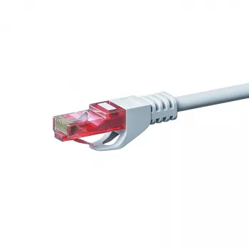 DSIT CAT6 U/UTP Gigabit Ethernet patch kábel, 0,15 m, fehér, 100% réz, RJ45, 250 MHz, PVC köpeny