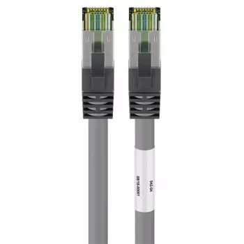 DSIT CAT 8 S/FTP PiMF RJ45 hálózati kábel, 5 m, szürke – 40 Gbit/s, 2000 MHz, aranyozott érintkezők