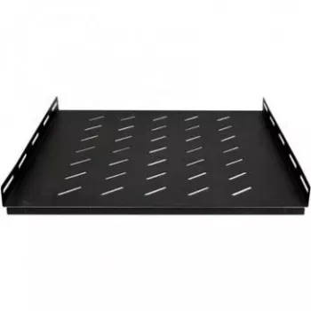 DSIT Heavy-Duty fix rack polc 600 mm mély szerver szekrényekhez, 1U, 100kg terhelés, fekete