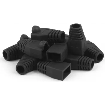 DSIT DANICOM RJ45 törésvédő mandzsetta fekete 10-es csomag (DC-RJ45-BOOT-BLACK-10PCE)