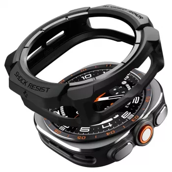 Spigen Rugged Armor tok Samsung Galaxy Watch Ultra 2 2026 (47mm) – matt fekete