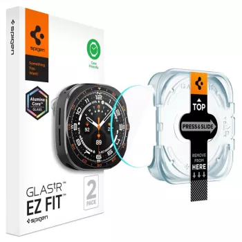 Spigen Glas.TR EZ-FIT AC kijelzővédő fólia Samsung Galaxy Watch Ultra 2 (47mm) átlátszó 2 darabos