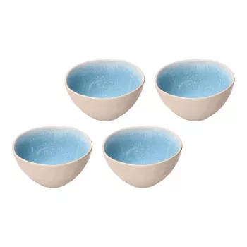 ROSE&TULIPANI Concerto Fuse Azzurro készlet 4 közepes tállal, 15 cm