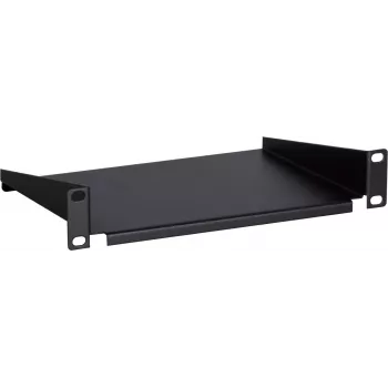 DSIT DS-FH10 10 inch 1U fix rack polc szerver szekrényekhez, fekete, 250 x 136 x 44 mm