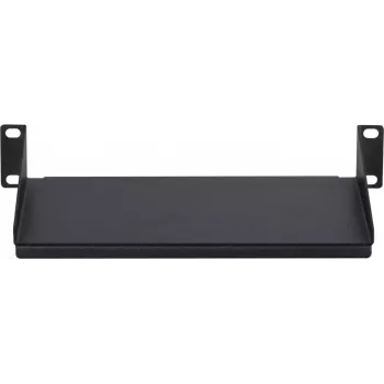 DSIT DS-FH10 10 inch 1U fix rack polc szerver szekrényekhez, fekete, 250 x 136 x 44 mm