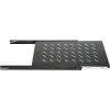 DSIT DS-UH60 1U kihúzható rack polc, 18 kg terhelés, 450 mm mélység, fekete