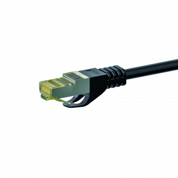 DSIT Cat.7 S/FTP PiMF RJ45 hálózati patch kábel, 2m, fekete