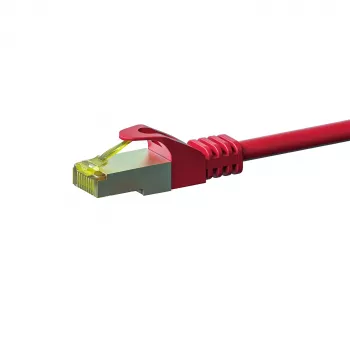DSIT Cat.7 S/FTP PiMF RJ45 hálózati kábel, piros, 50 m (DC-75-500)
