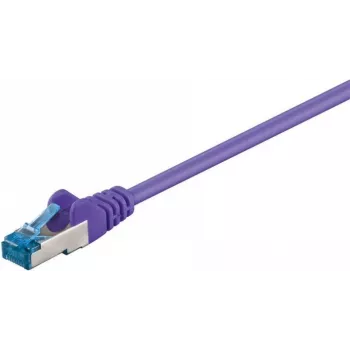DSIT CAT 6a S/FTP LSOH patch kábel, 0,5 m, lila, RJ45, 10Gbps, 500MHz, halogénmentes