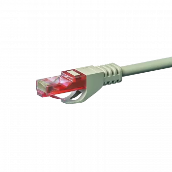 DSIT CAT6 U/UTP hálózati kábel, 0,5 m, szürke, 100% réz (DC-61-005)