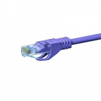 DSIT CAT5e U/UTP hálózati patchkábel, 2 m, lila, 100% réz