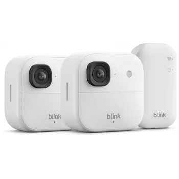 Amazon Blink Outdoor 2K+ vezeték nélküli biztonsági kamerarendszer (2 kamera), fehér (B0F9632B4F)