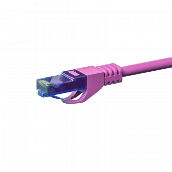 DSIT CAT6a hálózati kábel 100% réz - U/UTP - 1,50 m - rózsaszín (DC-U6A9-015)