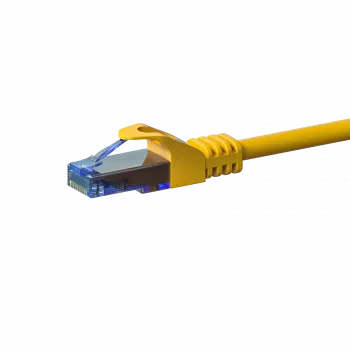 DSIT CAT6a U/UTP 100% réz hálózati kábel 15 m sárga 10GbE 500MHz