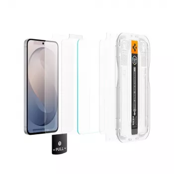 Spigen Glas.tR EZ Fit Pro AC 2 darabos edzettüveg képernyővédő Samsung Galaxy S26 FE készülékhez - átlátszó, 9H keménység, automatikus igazítókeret