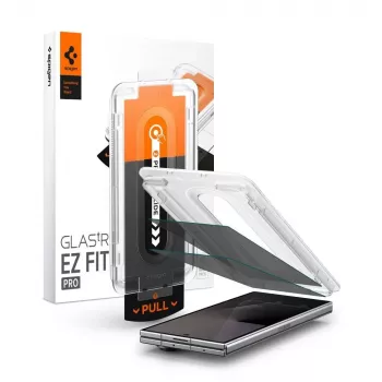 Spigen Glas.tR EZ Fit Pro 2 darabos edzettüveg képernyővédő ultra adatvédelmi szűrővel Samsung Galaxy Z Fold 7 / 8 főképernyőhöz