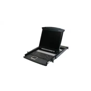 IOGEAR GCL1800 17 inch LCD KVM-konzol kombináció - 8 portos VGA USB PS/2 rackmount 1U