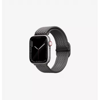 UNIQ Aspen Braided Loop szíj Apple Watch 42/41/40mm Series 1-11/SE/SE2/SE3-hoz - gránitszürke