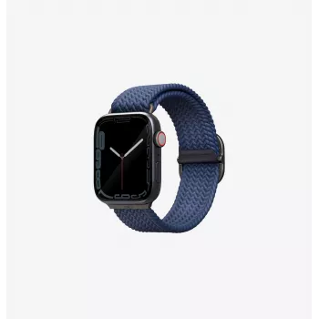 UNIQ Aspen Braided Loop szíj Apple Watch 42/41/40mm Series 1-11/SE/SE2/SE3-hoz - gránitszürke