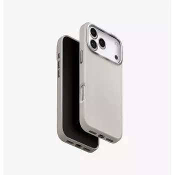 UNIQ Lyden MagClick töltőtok iPhone 17 Pro Maxhoz - agyag