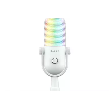 RAZER Seiren V3 Chroma 32-bit DSP USB kondenzátor mikrofon RGB világítással - fehér