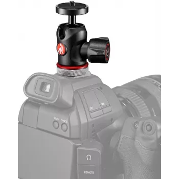 Manfrotto MH492LCD-BH Ball Head for Camera Hot Shoe, Black