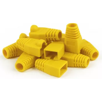 DSIT DANICOM RJ45 húzásmentesítő hüvely sárga 10-es csomag