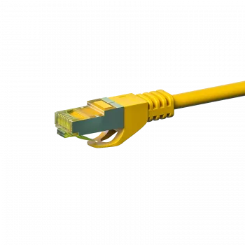 DSIT Cat.7 S/FTP PiMF hálózati patch kábel, RJ45, sárga, 20m