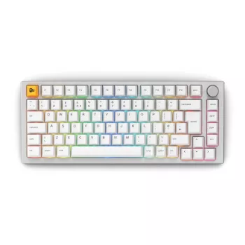 Glorious GMMK Pro mechanikus billentyűzet, 75% előre összeszerelt, ISO UK kiosztás, fehér