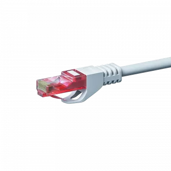 DSIT CAT6 U/UTP Ethernet patch kábel, 0,25 m, fehér, 100% réz