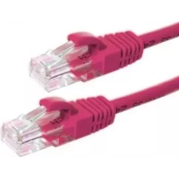 DSIT CAT6 U/UTP Ethernet patch kábel, 10 m, rózsaszín, 100% réz, RJ45, 1 Gbit/s, 250 MHz