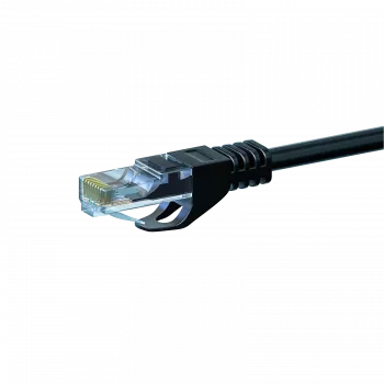 DSIT DC-C60-030 CAT6 U/UTP hálózati kábel, 3 m, fekete, CCA