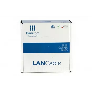 DSIT DANICOM CAT5E FTP 100 m rugalmas hálózati kábel PVC (Fca) - DC-FTP5E-100-FCA