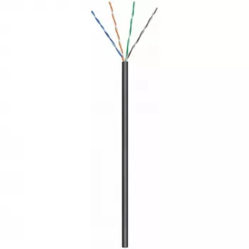 DSIT CAT6 kültéri hálózati kábel U/UTP AWG 23/1 tömör er 100 méter fekete
