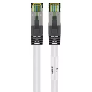 DSIT RJ45 hálózati kábel S/FTP PiMF CAT 8 fehér 0,25 m