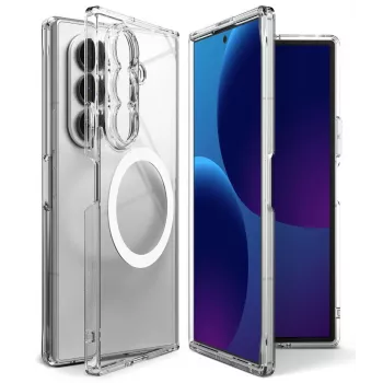 Ringke Fusion Magnetic MagSafe tok Samsung Galaxy Z Fold 8 Ultra-hoz - átlátszó