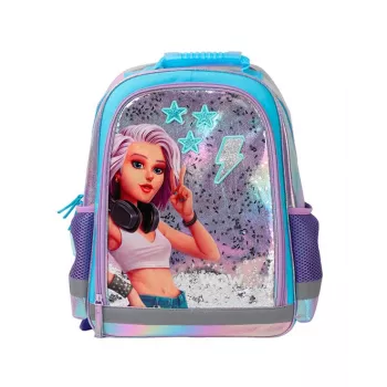 KIDS Wow Holo holografikus iskolatáska 14L A4 lányoknak irizáló