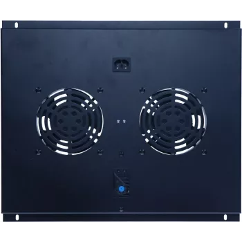 DSIT DS-FT60 szerverrack ventilátoregység 2 ventilátorral és termosztáttal, 600 mm mély szekrényekhez