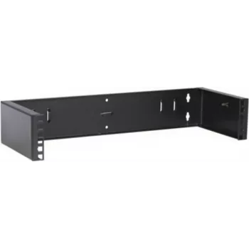 DSIT 2U 19 inch fali rackkeret, zsanér nélkül, 180 mm mély, fekete (DS-WMB2-S)