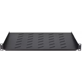 DSIT DS-FH1U450 1U fix polc 600 mm mély faliszekrényekhez, 450 mm mélység, fekete