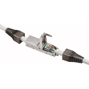 DSIT STP CAT6a RJ45 csatlakozó szerszám nélkül - árnyékolt, 10G, Slim