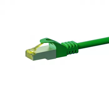 DSIT Cat.7 S/FTP hálózati patchkábel, RJ45, 10 m, zöld