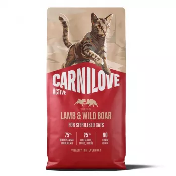 Carnilove Active macska bárány & vaddisznó ivartalanított 6kg