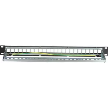 DSIT DS-Patch-24STP 24 portos keystone patchpanel S/UTP 1U fekete