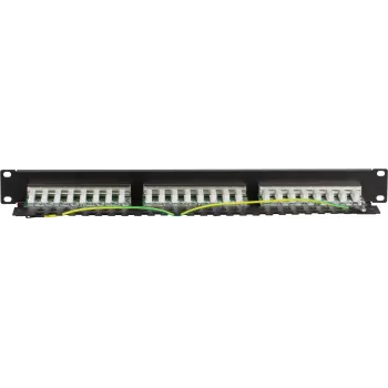 DS-IT CAT 5e FTP 24 portos 19 inch rack rögzítésű patchpanel