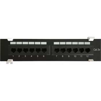 DSIT CAT 5e fali patchpanel 12 portos UTP