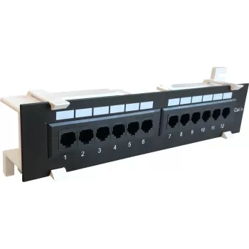 DSIT CAT 5e fali patchpanel 12 portos UTP